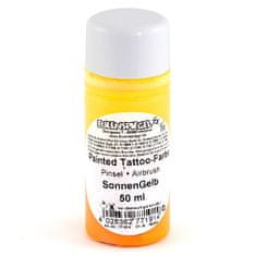 Eulenspiegel Airbrush tetováló festék, Airbrush tetováló festék 50 ml - Napsárga