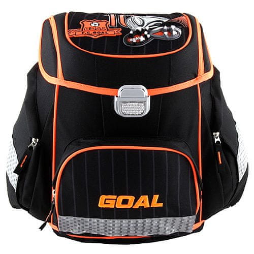 Goal Cél iskolai táska, 3D cél, fekete színű