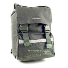 Benetton Iskolai hátizsák , csatos zöld