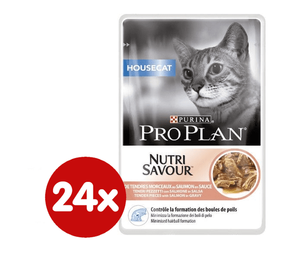 Purina Pro Plan Cat Housecat Lazac Macskaeledel, 24 x 85 g