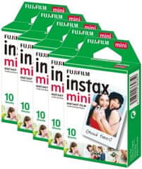 FujiFilm Instax Film Mini Glossy 5x10 (50 db)