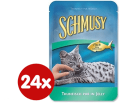 Schmusy Tonhal és zöldség, 24x100 g