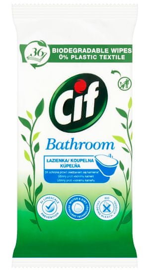 Cif Nature´s Fürdőszoba tisztító törlőkendők 36 db