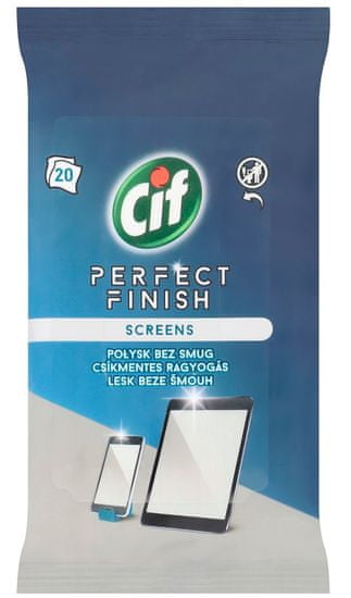 Cif Perfect finish kijelzők &képernyők Higiénikus tisztítókendők 20 db