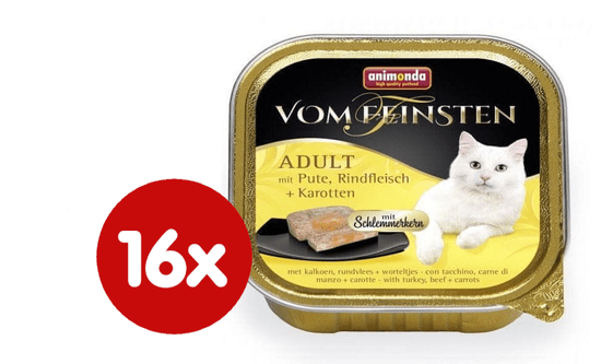 Animonda V.Feinsten CORE - pulyka, marhahús + sárgarépa macskáknak 16 x 100 g