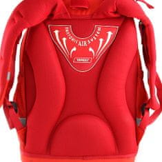 Goal Cél iskolai hátizsák, 3D cél, piros színű