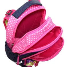Target Cél iskolai hátizsák, 3D cukorkavirág, lila színű