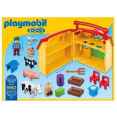 Playmobil Az első hordozható farmom, 1.2.3, 17 db