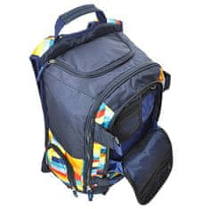 Target Cél sport hátizsák, Sötétkék, színes csíkokkal