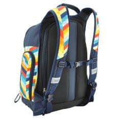 Target Cél sport hátizsák, Sötétkék, színes csíkokkal
