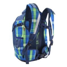 Target Cél diák hátizsák, Kockás, zöld-kék