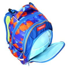 Target Cél iskolai hátizsák, Graffiti, kék-narancs