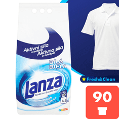 Lanza Fresh&amp;Clean fehér ruhákra 6,3 kg / 90 mosási adag