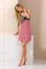 Passion Női hálóing Passion PY046 + Nőin zokni Gatta Calzino Strech, rózsaszín, XL