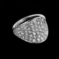 Amiatex Ezüst gyűrű 14963 + Nőin zokni Gatta Calzino Strech, 54