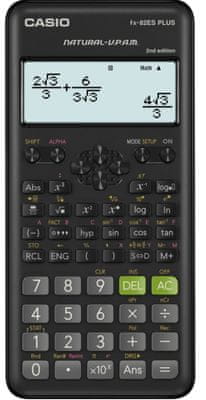 Iskolai számológép Casio FX 82 ES PLUS 2E, kicsi, könnyű, a százalékos értékek kiszámításához