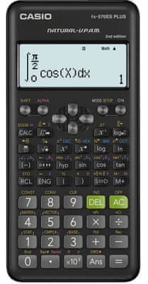 Iskolai számológép Casio FX 991 ES PLUS 2E, kicsi, könnyű, a százalékos értékek kiszámításához