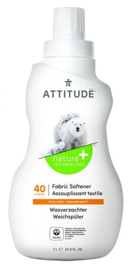 Attitude Citromhéj illatú lágyító 1000 ml (40 mosási adag)