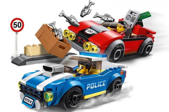 LEGO City Police 60242 Rendőrségi hajsza az autópályán