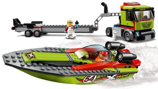 LEGO City Great Vehicles 60254 Verseny csónak szállítása
