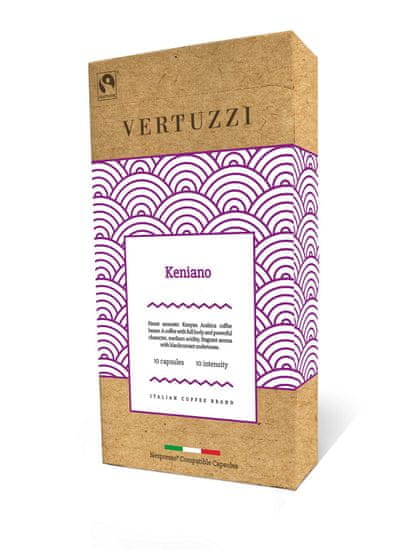 Vertuzzi Keniano – komposztálható kapszulák a Nespresso kávéfőzőkbe, 10 db