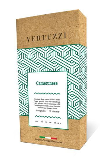 Vertuzzi Camerunese – Nespresso kávégépbe alkalmas komposztálható kapszula, 10 db