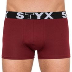 Styx Borszínű long férfi boxeralsó sport gumi (G1060) - méret S
