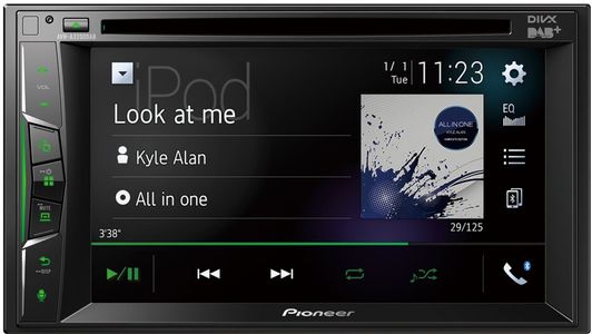 nagy teljesítményű stílusos autórádió érintőképernyővel pioneer avh-a3200dab dab dab+ am fm usb bemenet 13 sávos equalizer 4× 50 w teljesítmény Bluetooth weblink iphone android flac spotify cd dvd lejátszó