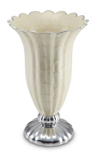 Julia Knight Gyöngy váza PEONY ezüst / krém