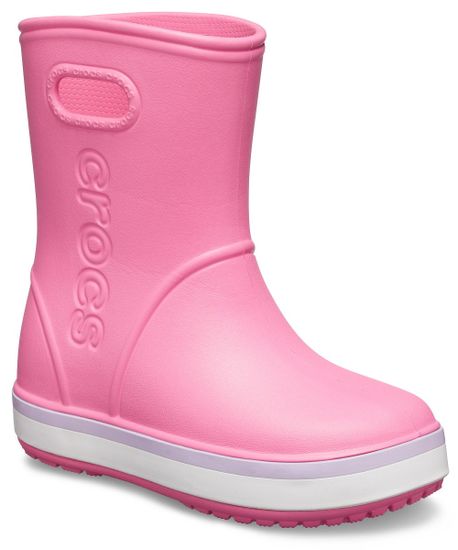 Crocs Crocband Rain Boot K Pink Lemonade/Lavender 205827-6QM