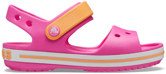 Crocs Lány Crocband Sandal Kids Electric Pink/Cantaloupe 12856-6QZ