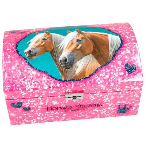 Horses Dreams Ékszerdoboz Lovak álmok, A legjobb barátok, rózsaszínűek