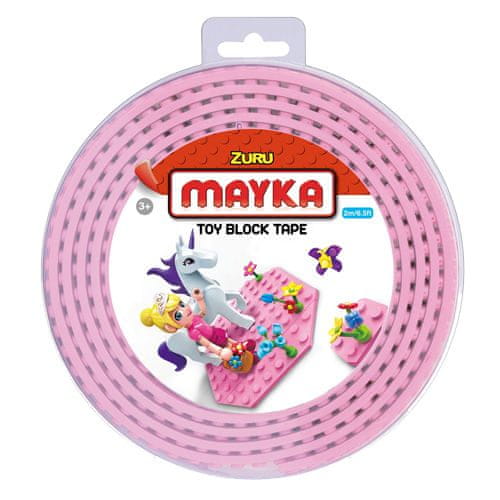 Zuru Lego tape , Mayka, 2 m, rózsaszín