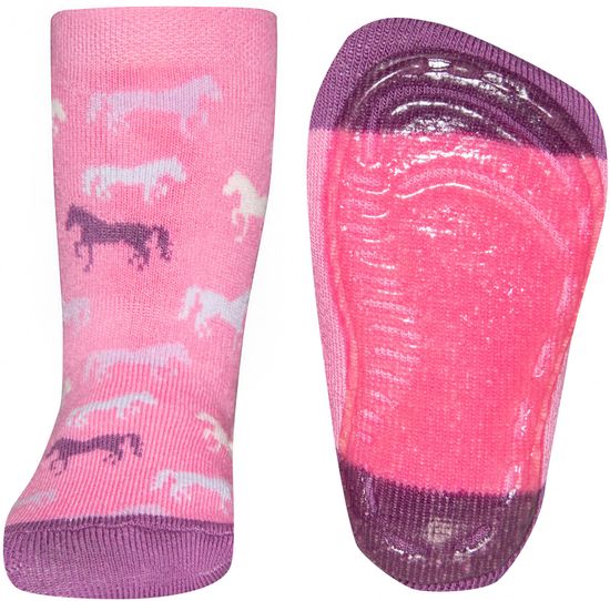 EWERS lány csúszásgátló zokni, lovacska, 25-26, rózsaszín