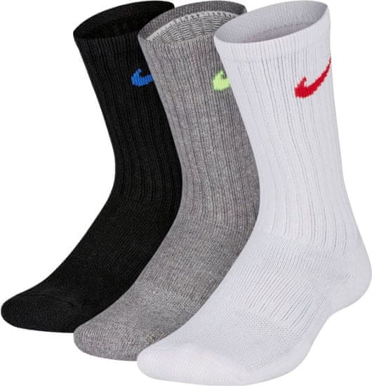 Nike Cushioned Crew Training Socks (3Pack) gyermek zokni