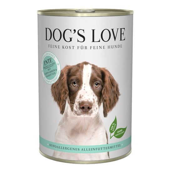 Dog's Love konzerv Hypoallergenic kacsa 400 g
