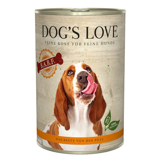 Dog's Love konzerv B.A.R.F. pulyka 400 g