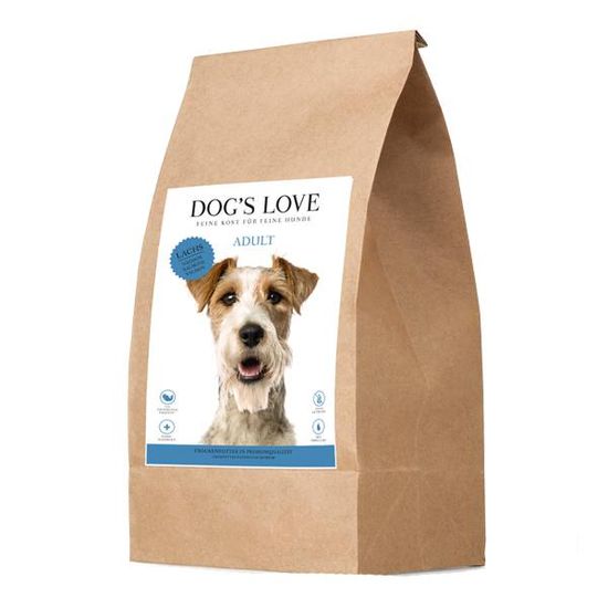 Dog's Love szárazeledel Adult, lazac, 12 kg