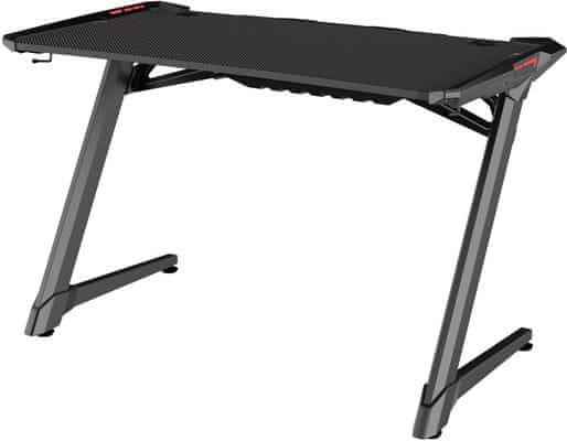 Sandberg Fighter Gaming Desk 2, fekete (640-93) asztal, gamer, cable managment fém MDF.