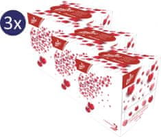 LINTEO Papírzsebkendő 3x 60 ks BOX, 3 rétegű balzsammal, LOVE