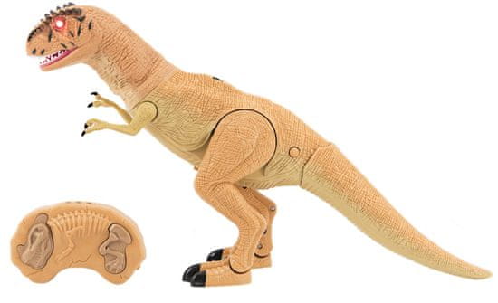 Teddies Járó dinoszaurusz IC velociraptor 50 cm hangokkal és világos narancssárga színben