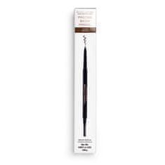 Makeup Revolution Precíz szemöldökceruza kefével (Precise Brow Pencil) 0,05 g (árnyalat Dark Brown)