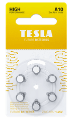 Tesla Batteries elemek hallókészülékekhez PR10 Zinc Air (PR70/papír/6 db) 1099137158