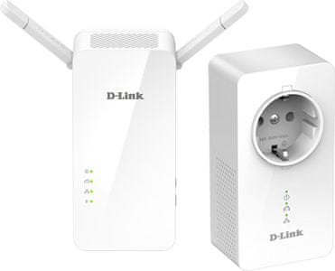 Powerline D-Link DHP-W611AV/E (DHP-W611AV/E) Wi-Fi 2,4 GHz 5 GHz RJ45 LAN WAN VPN