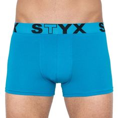 Styx Nagyméretű világoskék férfi boxeralsó sport gumi (R969) - méret 5XL
