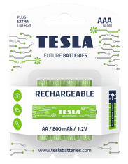 Tesla Batteries 1099137119 újratölthető akkumulátor AAA (HR03, mikropencil, buborékfólia) 4 db