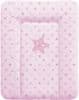 Pelenkázó alátét komódra, puha, 50 x 70 cm Csillagok, rózsaszín