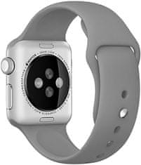 Szilikon szíj Apple Watch - Szürke 42/44/45/49 mm - S/M