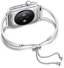 4wrist Állítható acél szíj Apple Watch - Ezüst 42/44/45 mm