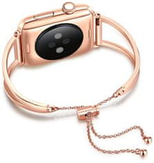 4wrist Beállítható acél szíj Apple Watch - Rózsaszín arany 38/40/41 mm